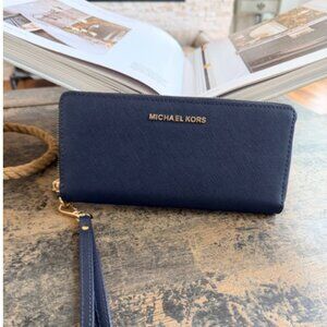 Michael Kors Large Saffiano Leather Continental Wallet-